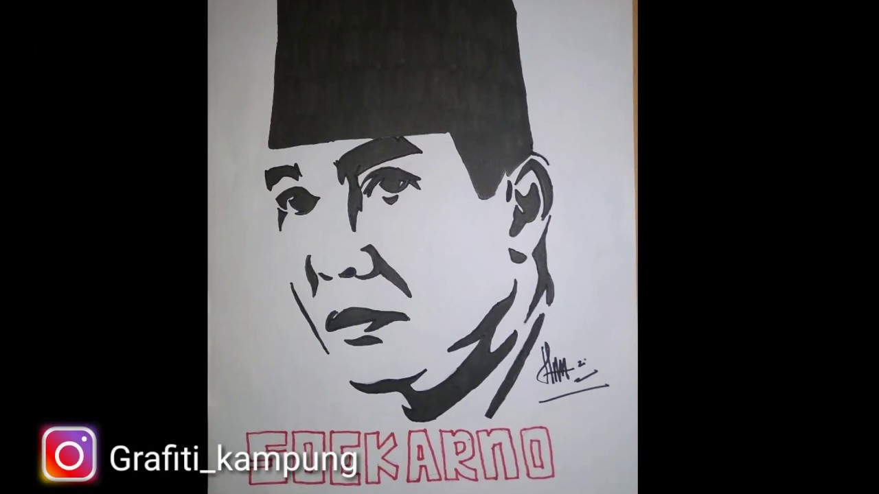 Detail Graffiti Soekarno Nomer 5