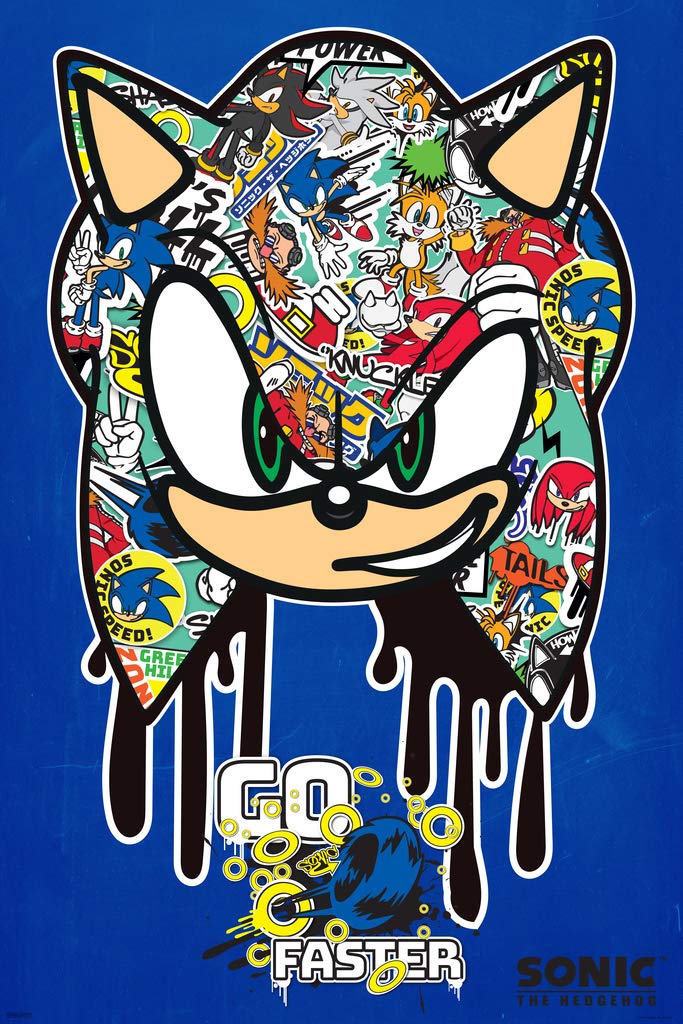 Detail Graffiti Sonic Keren Nomer 10