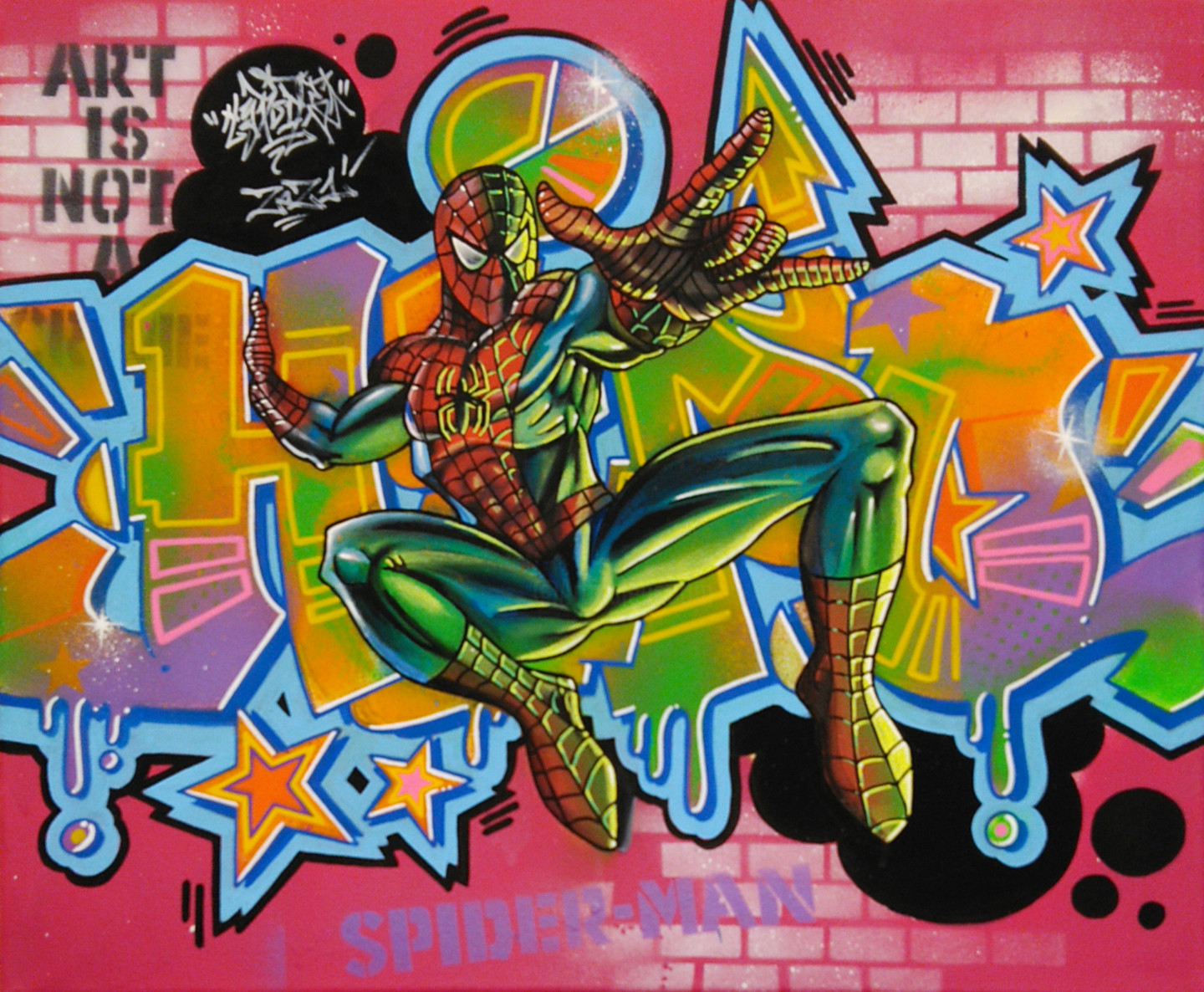 Detail Graffiti Spiderman Nomer 2