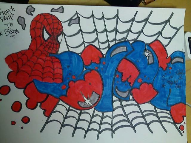 Detail Graffiti Spiderman Nomer 42