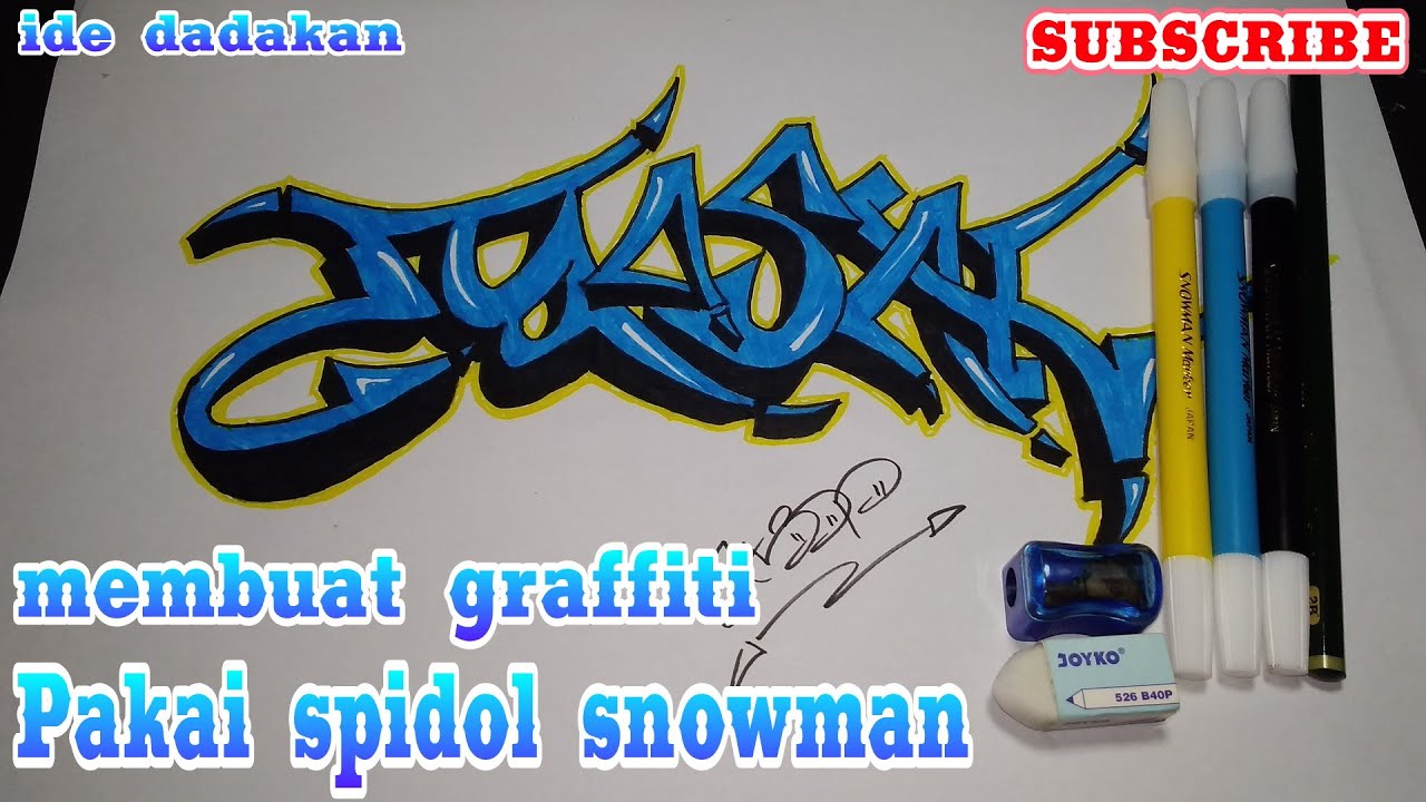 Detail Graffiti Spidol Nomer 9