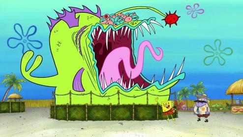 Detail Graffiti Spongebob Monster Nomer 21