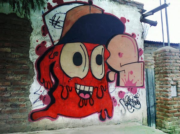 Detail Graffiti Spongebob Monster Nomer 23