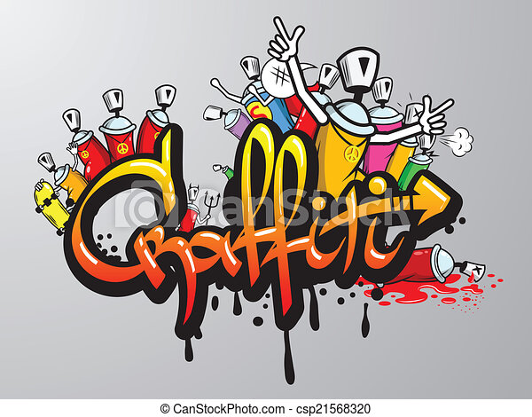 Detail Graffiti Spray Can Characters Drawings Nomer 29