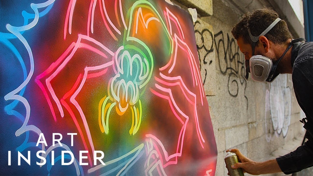 Detail Graffiti Spray Paint Art Nomer 50