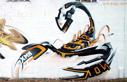 Detail Graffiti Sqorpion Nomer 19