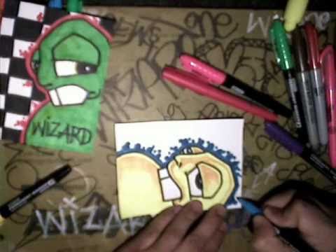 Detail Graffiti Stickers Character Nomer 42