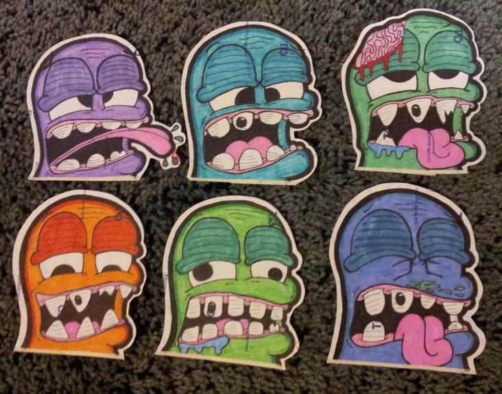 Detail Graffiti Stickers Character Nomer 7