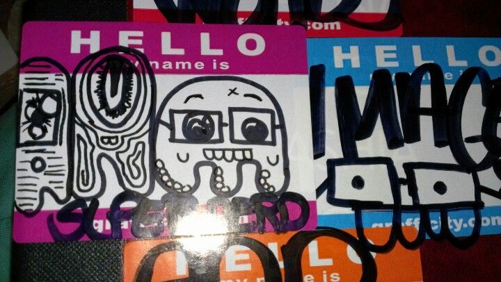 Detail Graffiti Stickers Hello My Name Is Nomer 52