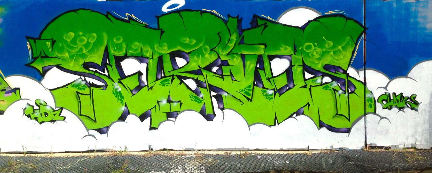 Detail Graffiti Stiker Crew Nomer 17