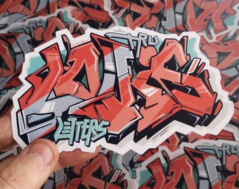 Detail Graffiti Stiker Crew Nomer 30