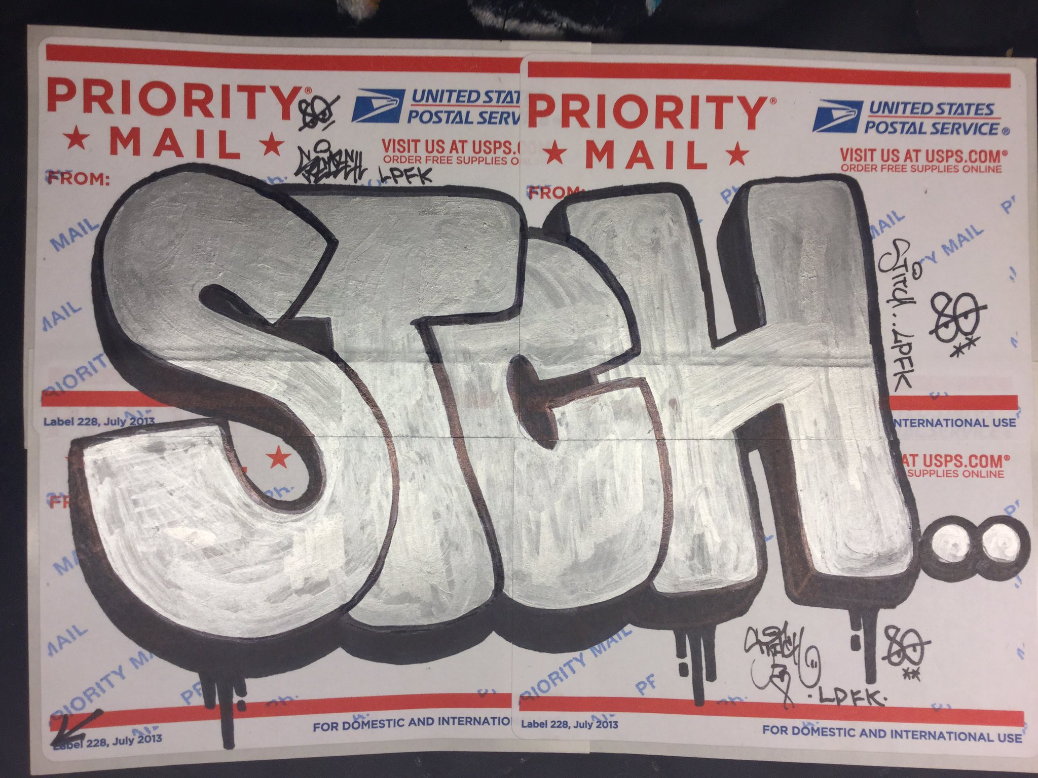 Detail Graffiti Stitch Nomer 22
