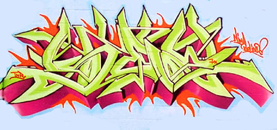 Detail Graffiti Stitch Nomer 28