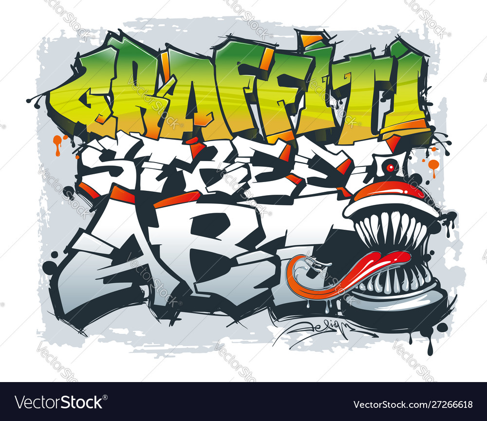 Detail Graffiti Street Art Vector Nomer 21