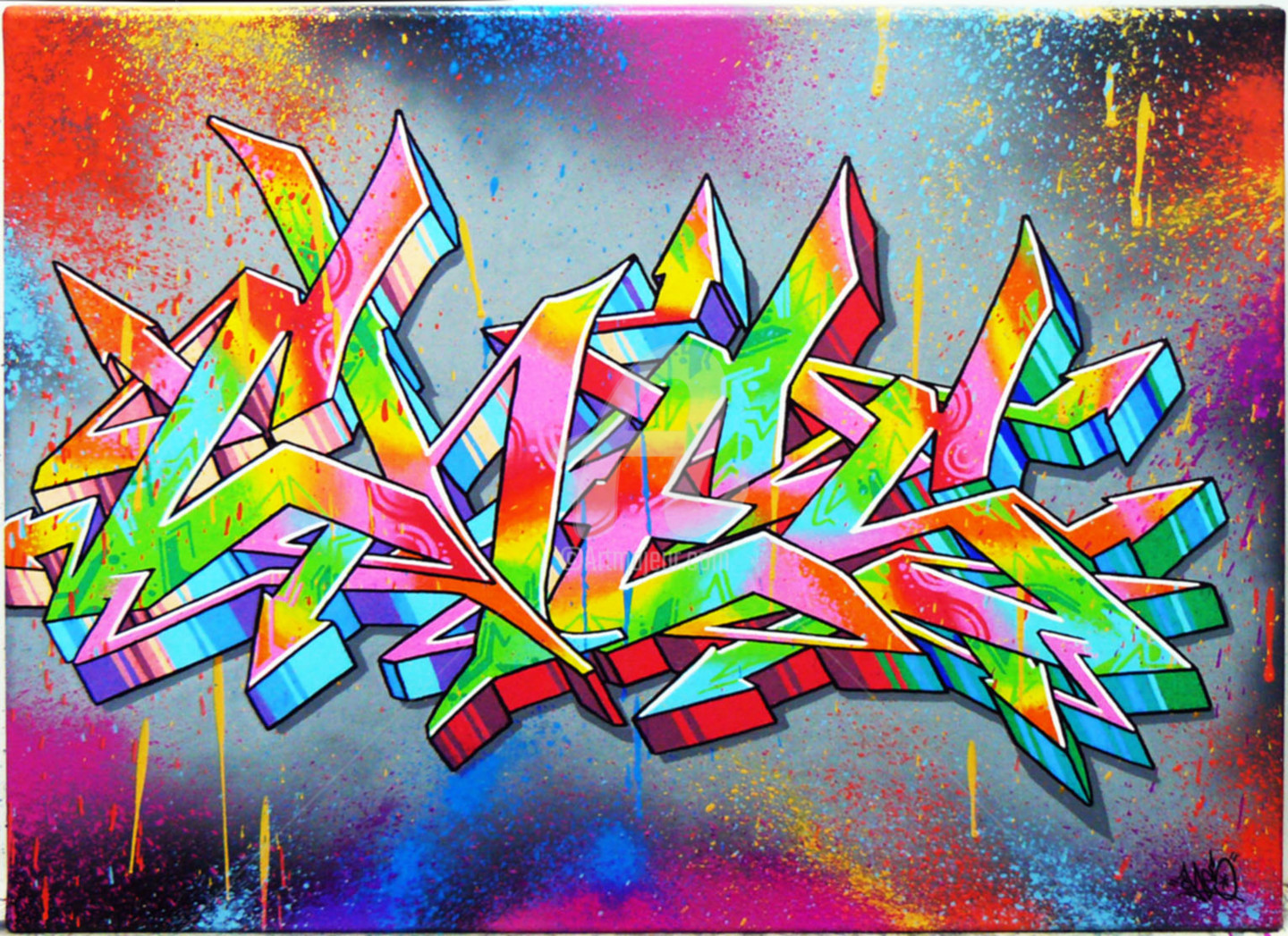 Detail Graffiti Style Art Nomer 16