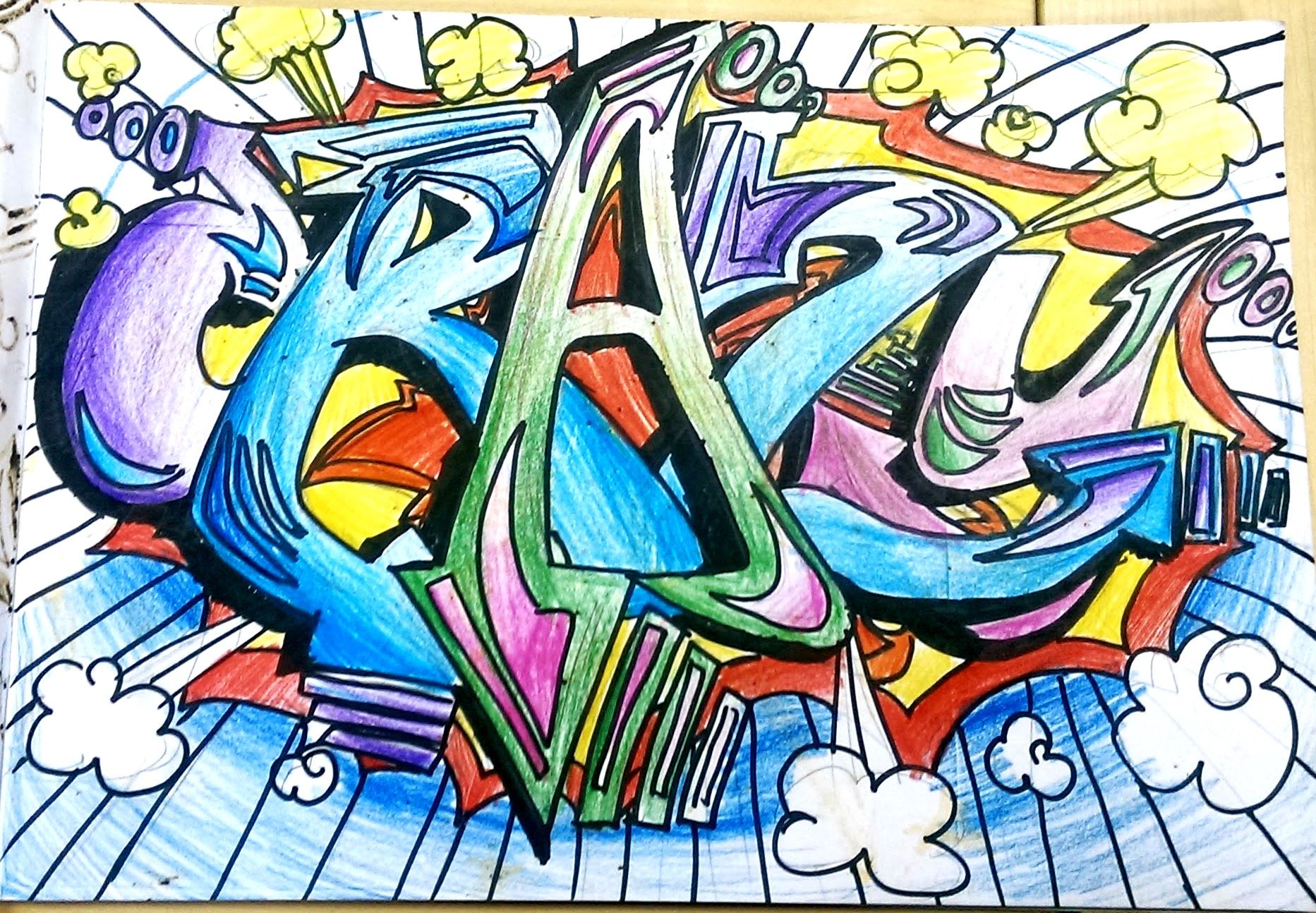 Detail Graffiti Style Art Nomer 22