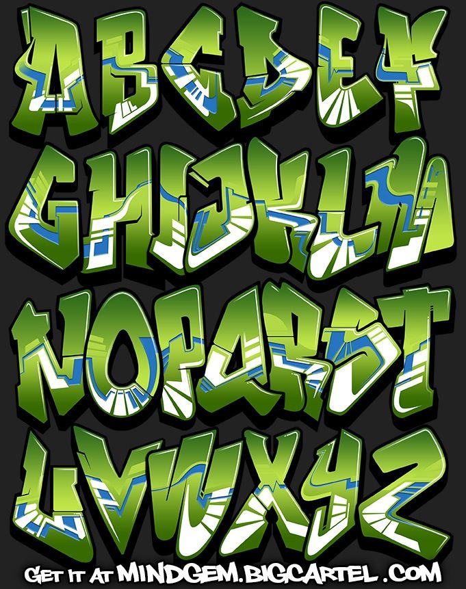 Detail Graffiti Style Letters Nomer 45