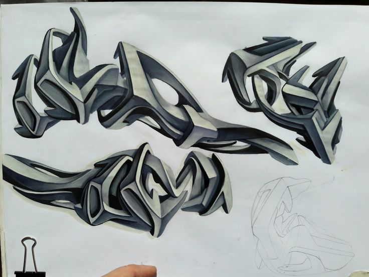 Detail Graffiti Style Tribal Nomer 7