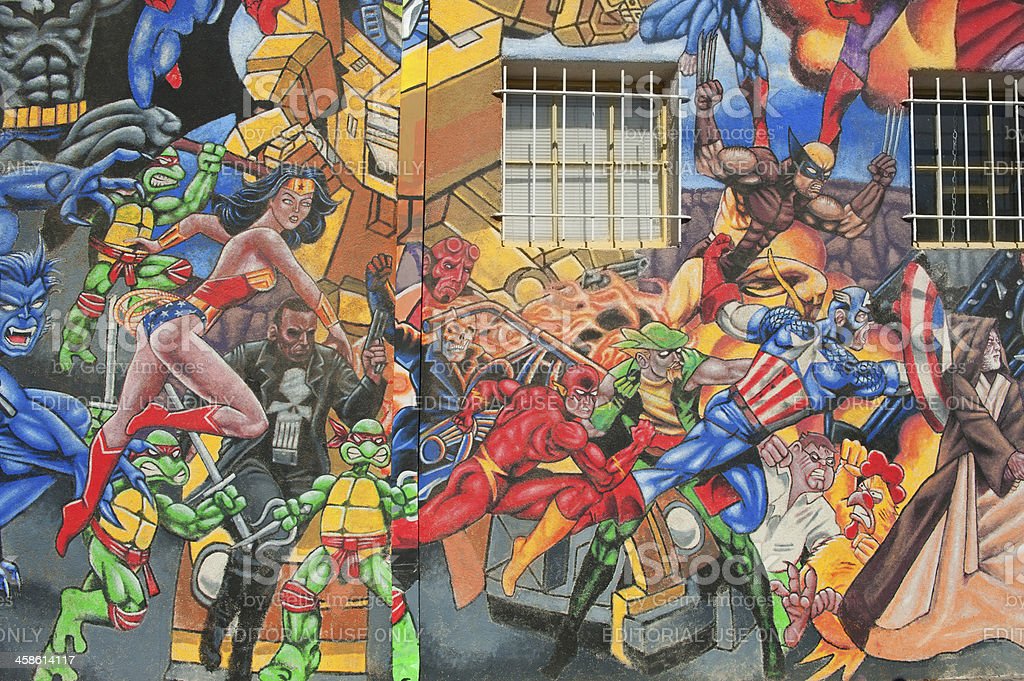 Detail Graffiti Superhero Murals Nomer 37