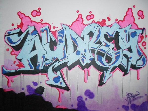 Detail Graffiti Sweet Purple Nomer 49