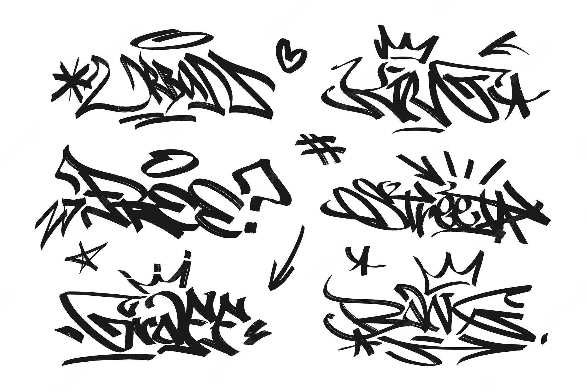 Detail Graffiti Tag Letters Nomer 14