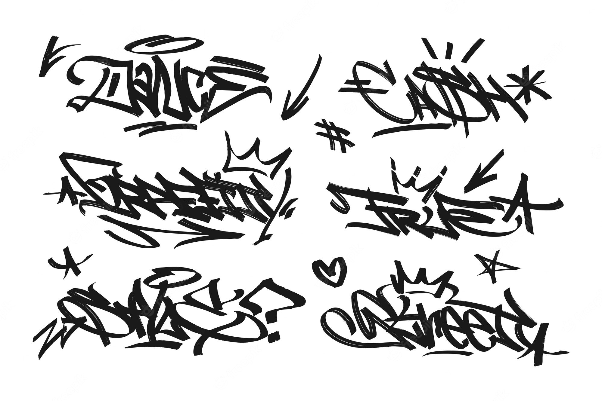 Detail Graffiti Tag Letters Nomer 18