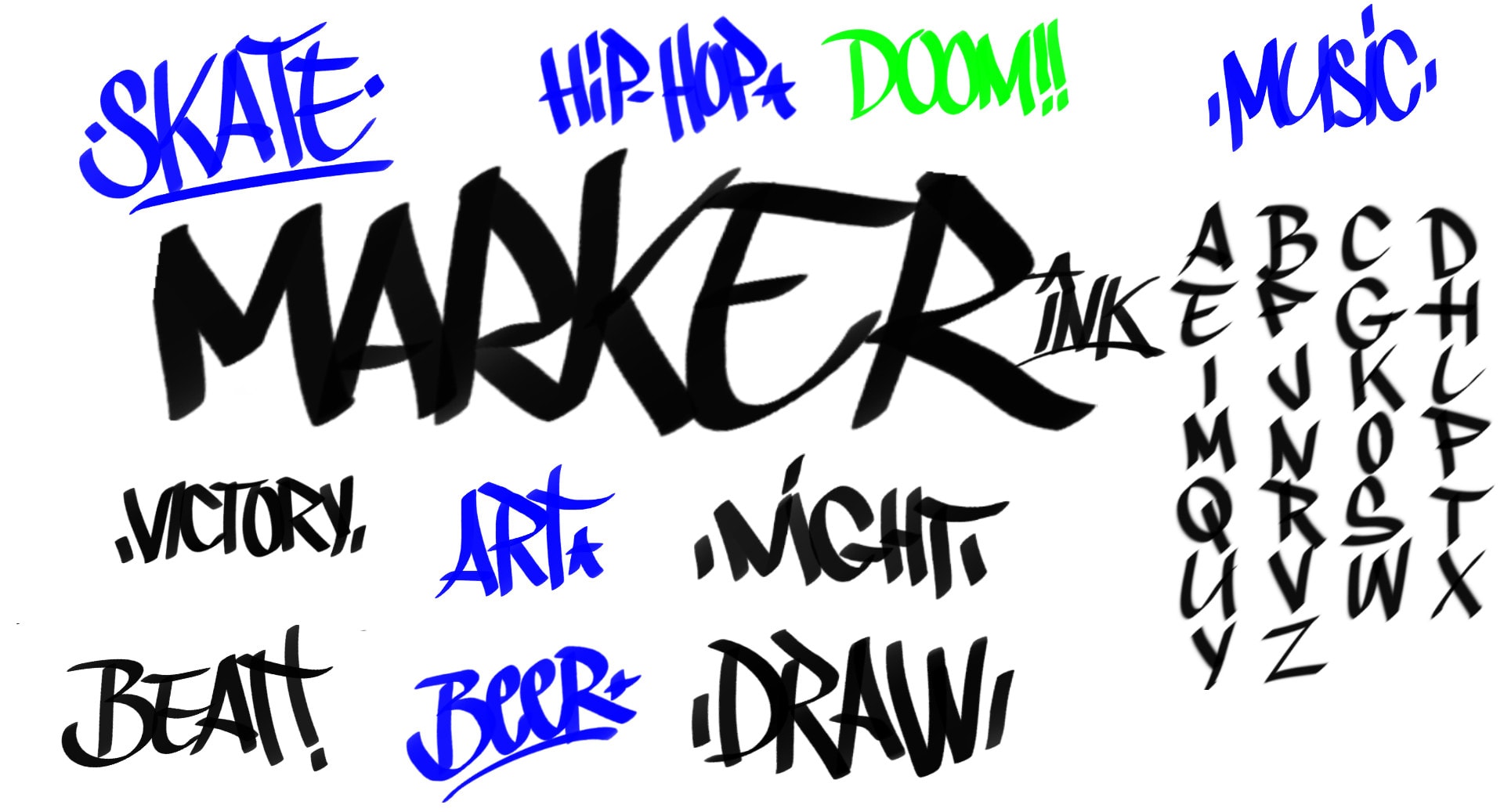 Detail Graffiti Tag Marker Nomer 4