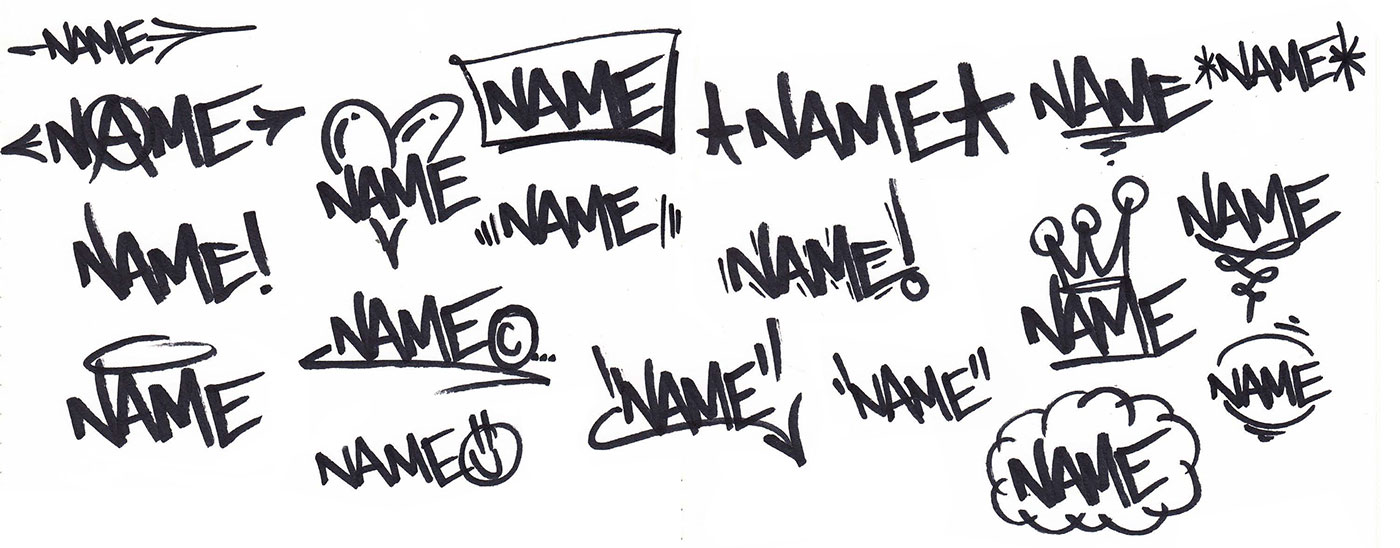 Detail Graffiti Tag Name Alphabet Nomer 29