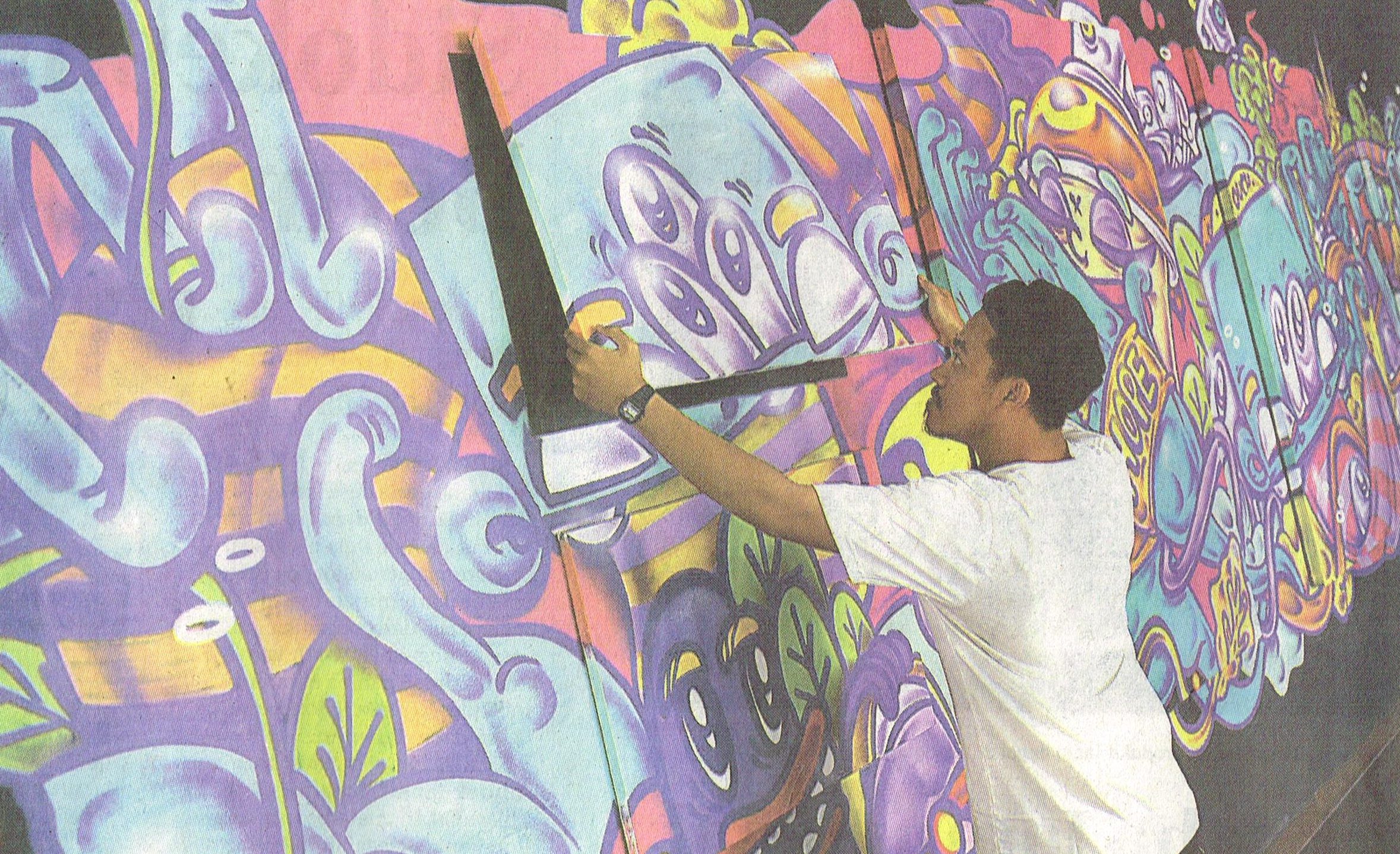 Detail Graffiti Tembok Tulisan Wahyu Nomer 25