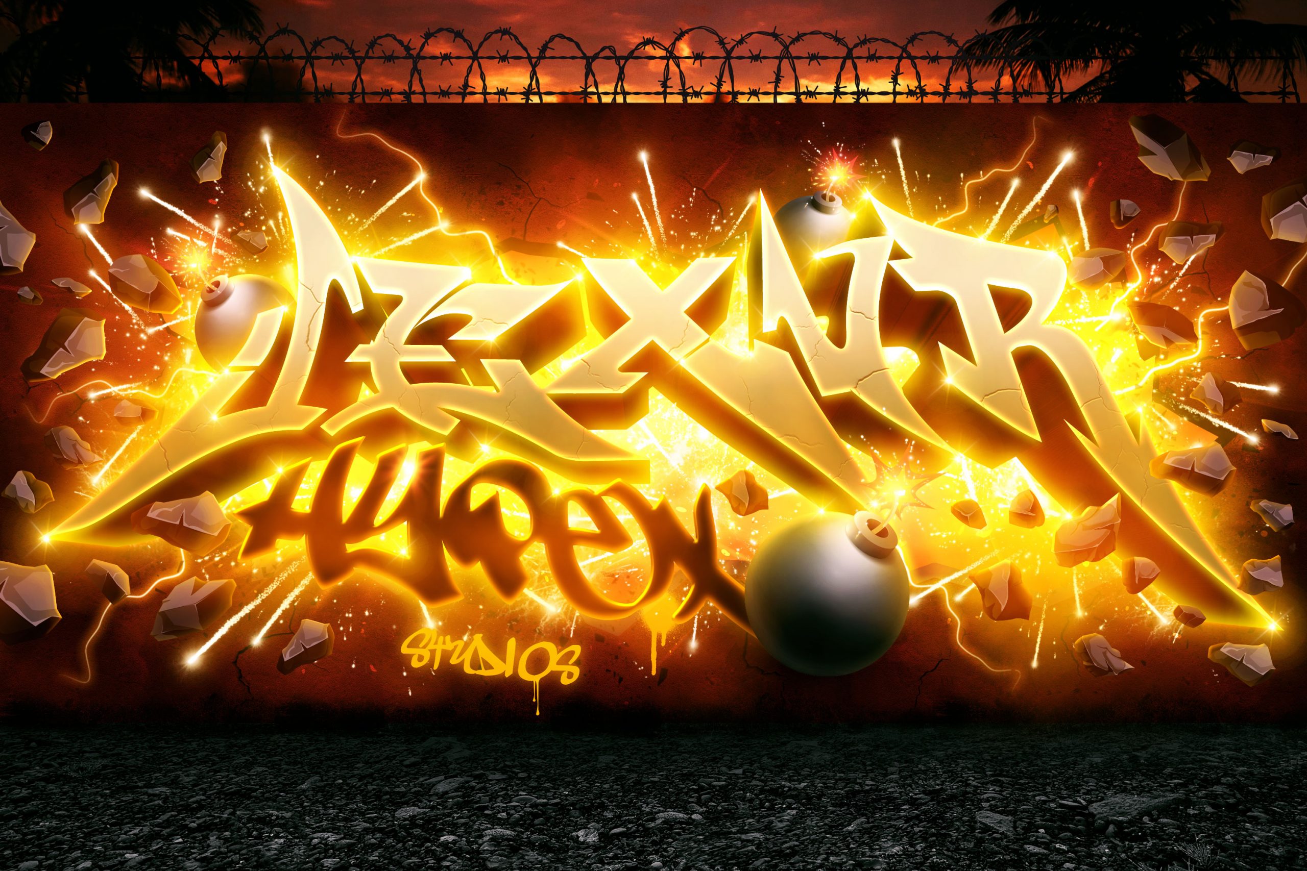 Detail Graffiti Text Effect Nomer 20