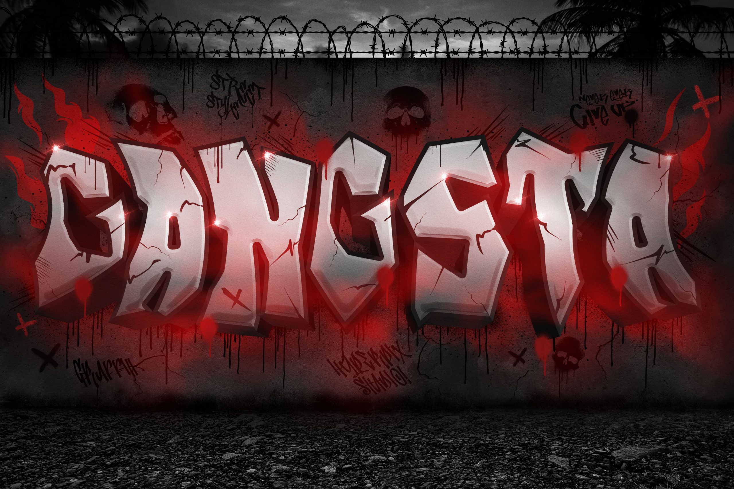 Detail Graffiti Text Effect Nomer 43