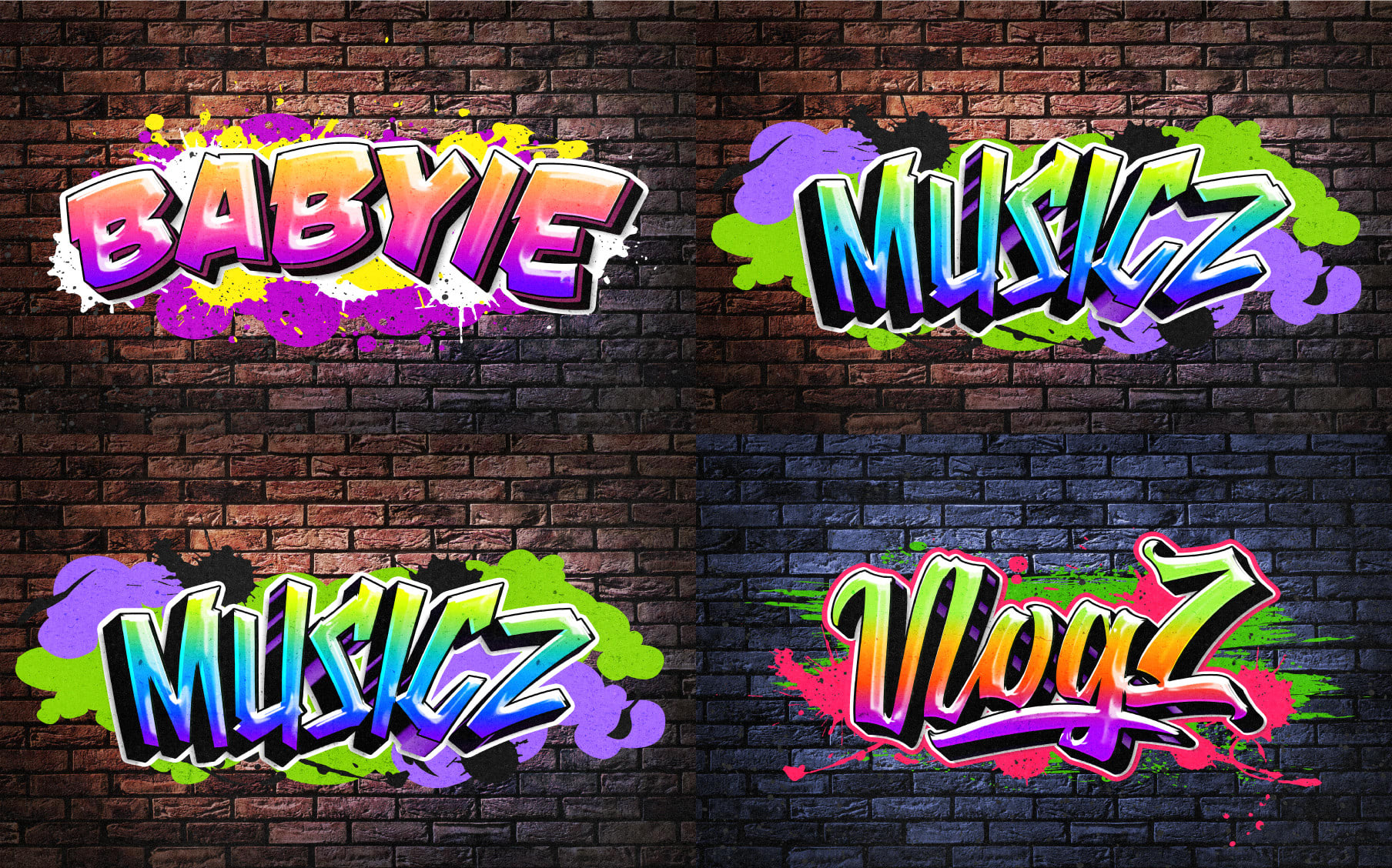 Detail Graffiti Text Effect Psd Nomer 23