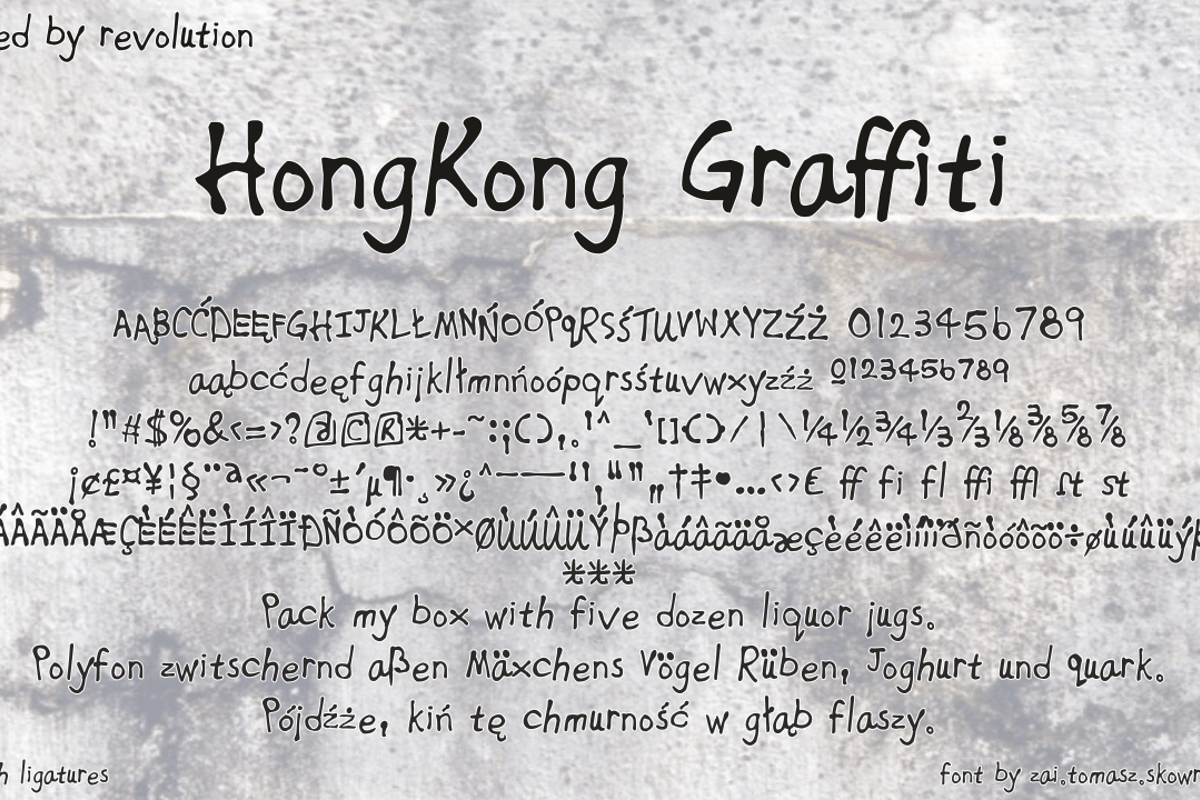 Detail Graffiti Text Hongkong Nomer 2