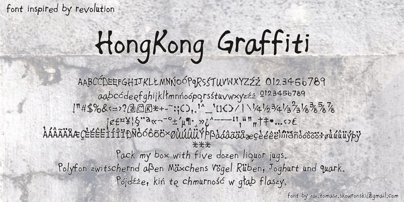 Detail Graffiti Text Hongkong Nomer 7