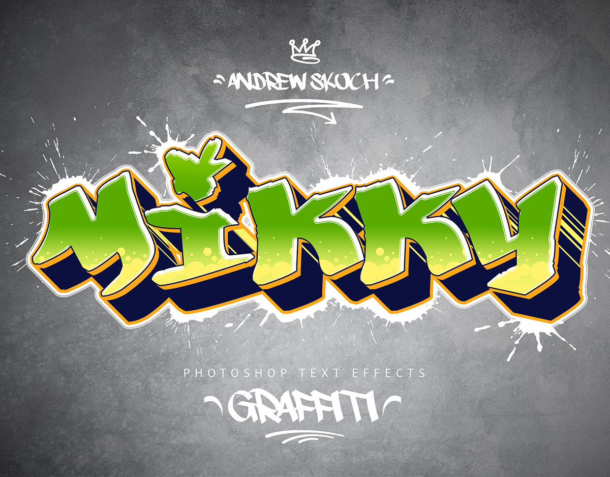 Detail Graffiti Text Photoshop Download Nomer 10