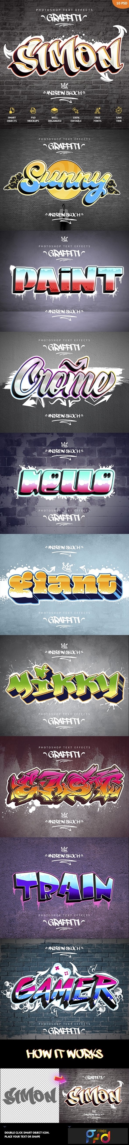 Detail Graffiti Text Photoshop Download Nomer 26