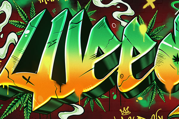 Detail Graffiti Text Photoshop Download Nomer 41