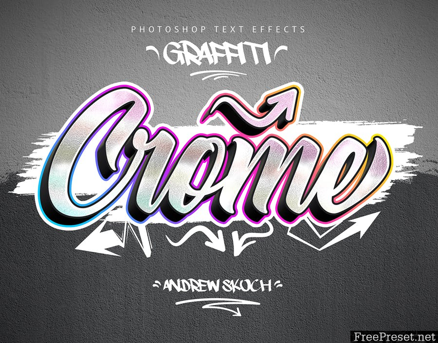 Detail Graffiti Text Style Photoshop Nomer 29