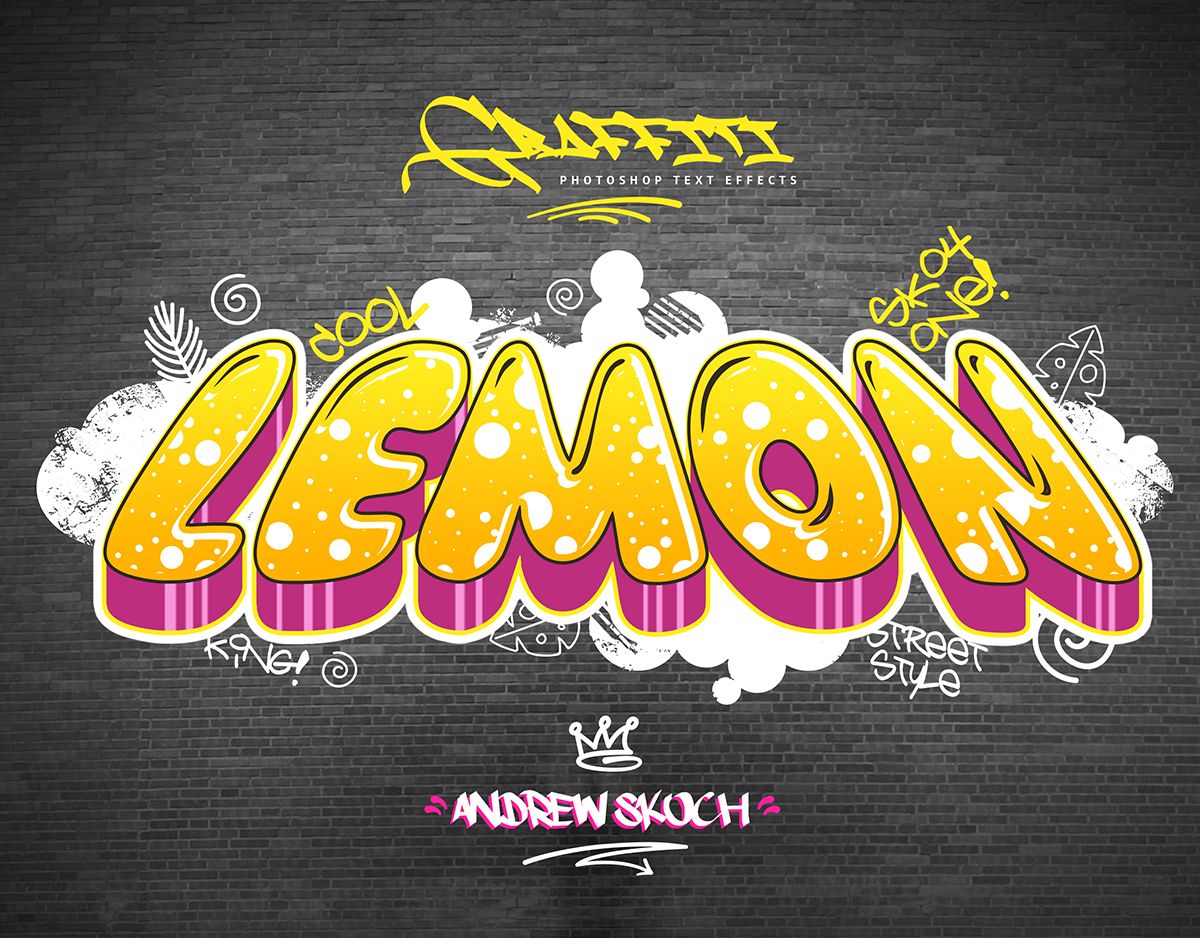 Detail Graffiti Text Style Photoshop Nomer 38