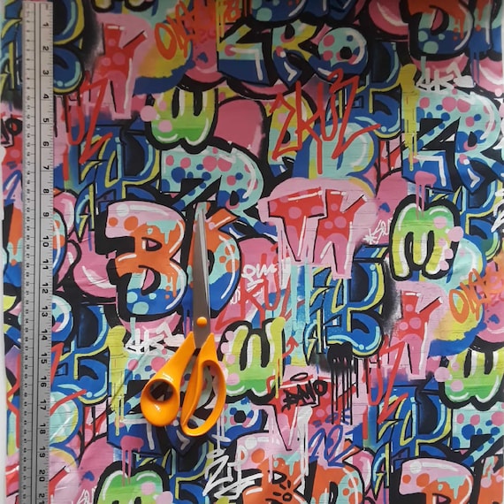 Detail Graffiti Textiles Nomer 49