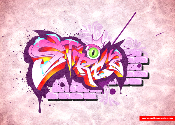 Graffiti Texture On Corel - KibrisPDR