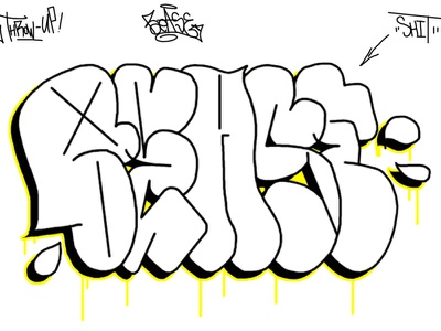 Detail Graffiti Throw Up Abc Nomer 15