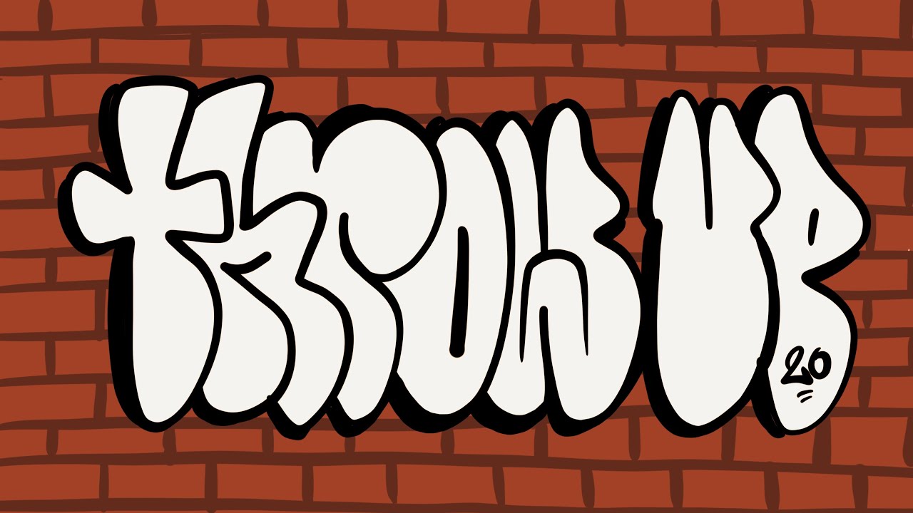 Detail Graffiti Throw Up Abc Nomer 17