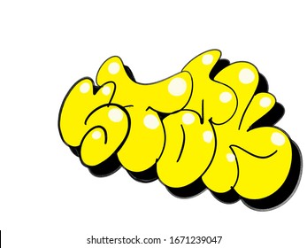 Detail Graffiti Throw Up Abc Nomer 19