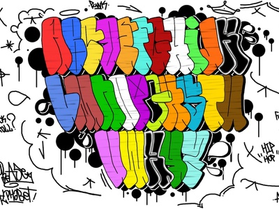 Detail Graffiti Throw Up Abc Nomer 21