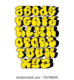 Detail Graffiti Throw Up Abc Nomer 24