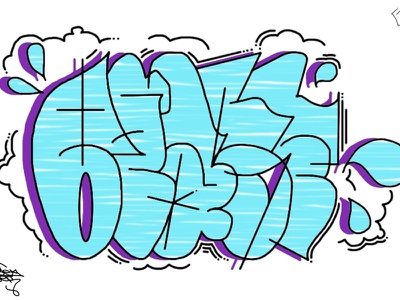 Detail Graffiti Throw Up Abc Nomer 36