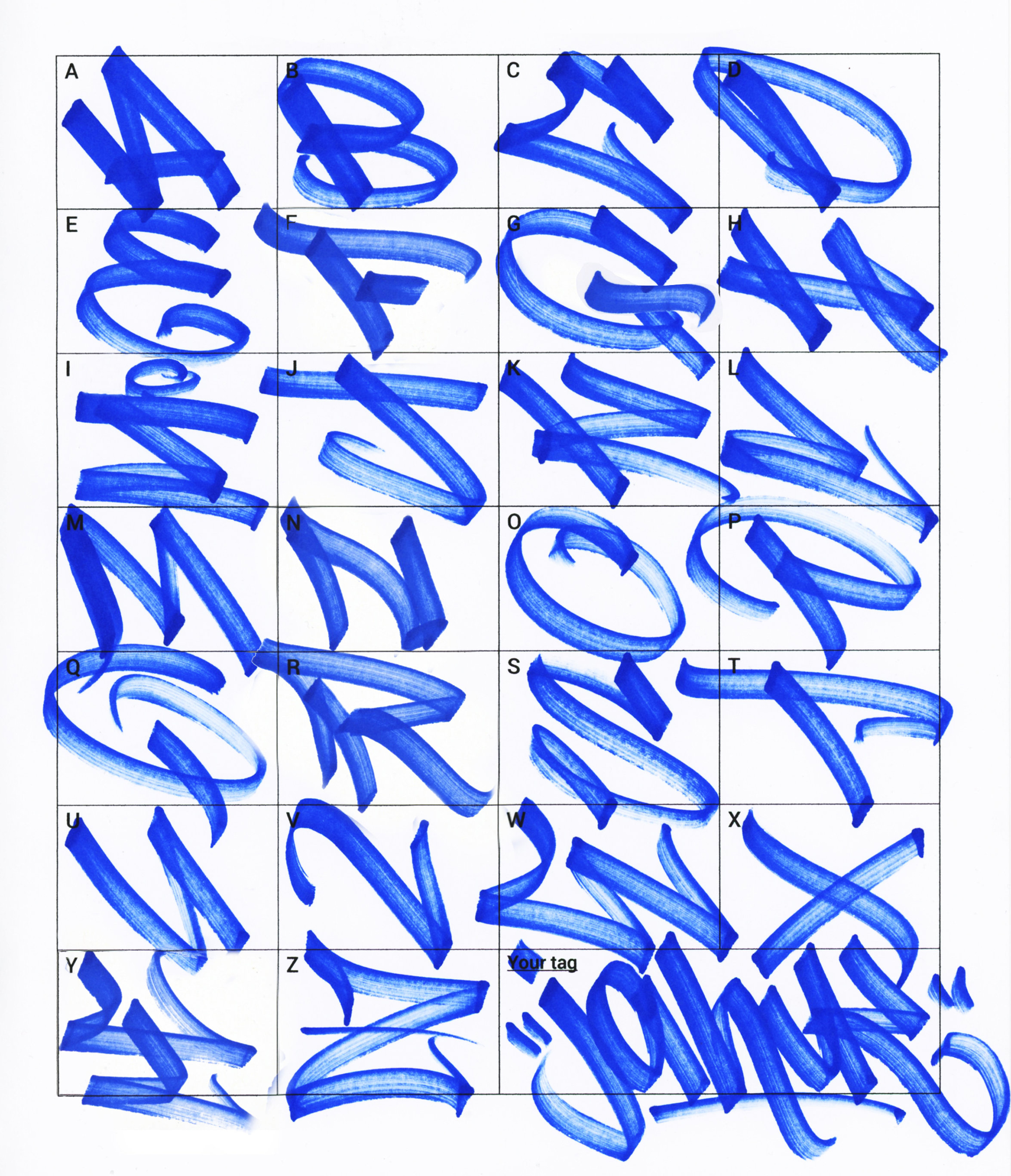 Detail Graffiti Throw Up Abc Nomer 37