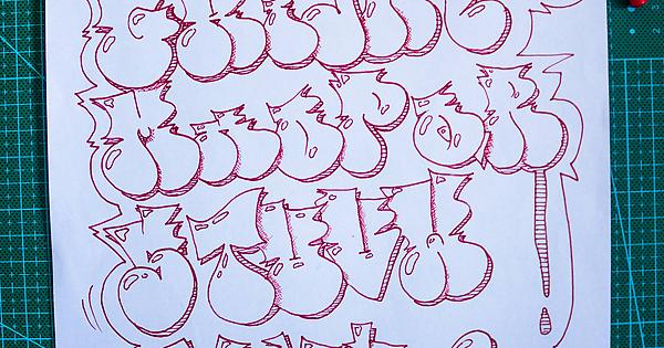 Detail Graffiti Throw Up Abc Nomer 38