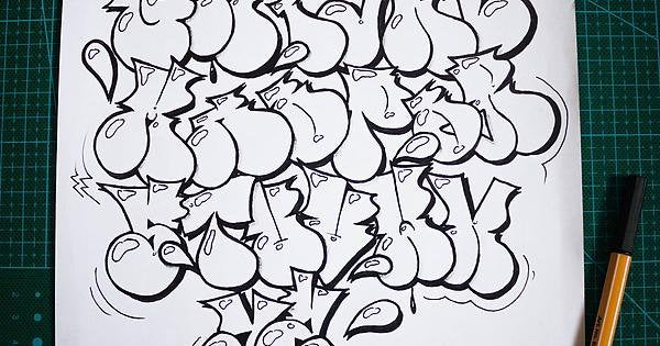 Detail Graffiti Throw Up Abc Nomer 43
